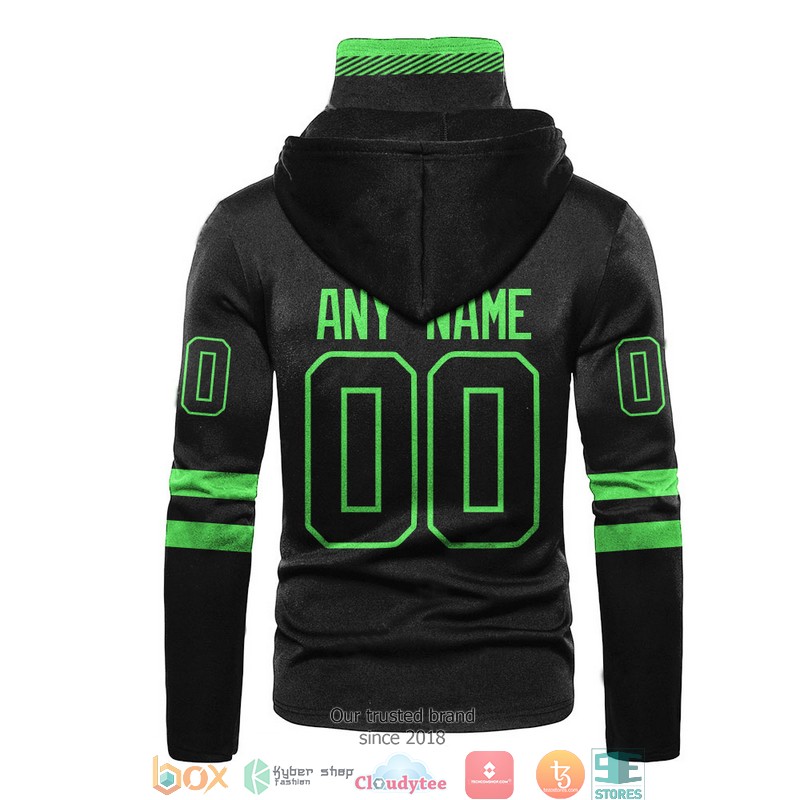 Personalized National Hockey League Team Black Neon Green 3d hoodie mask 3 Personalized National Hockey League Team Black Neon Green 3d hoodie mask 1 2