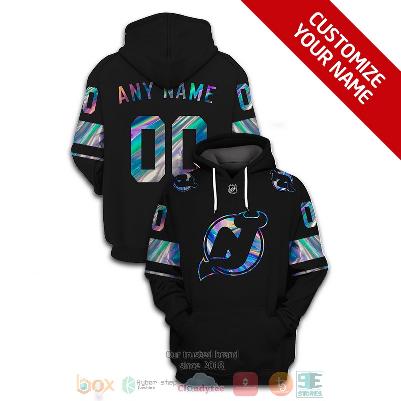 New Jersey Devils NHL custom Personalized black 3D hoodie, shirt 1 Personalized New Jersey Devils NHL custom black 3D shirt hoodie