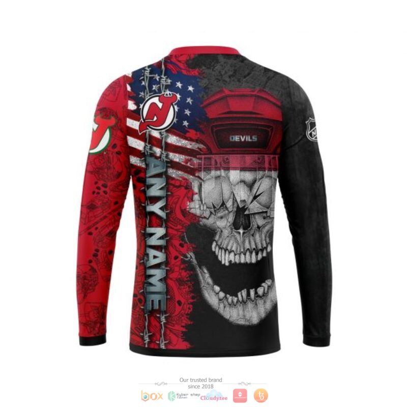 Personalized New Jersey Devils Skull Concept 3d shirt hoodie 1 2 3 4