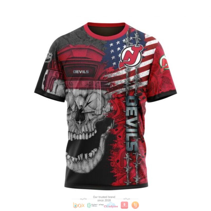 Personalized New Jersey Devils Skull Concept 3d shirt hoodie 1 2 3 4 5