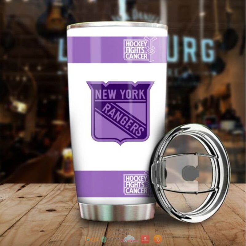Personalized New York Rangers Fights Cancer Concept Tumbler