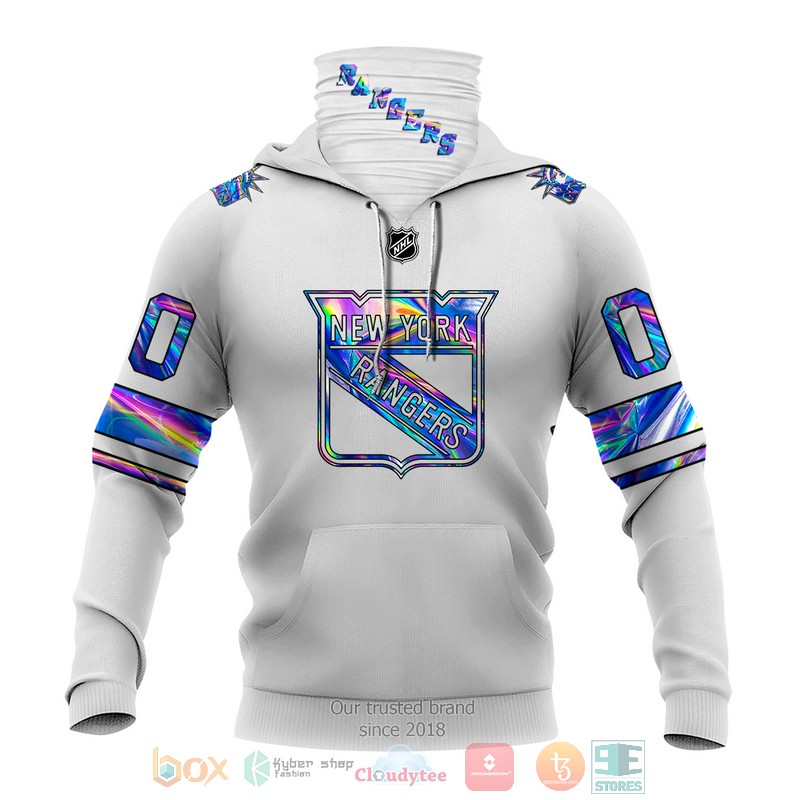 Personalized New York Rangers NHL custom white hoodie mask 1