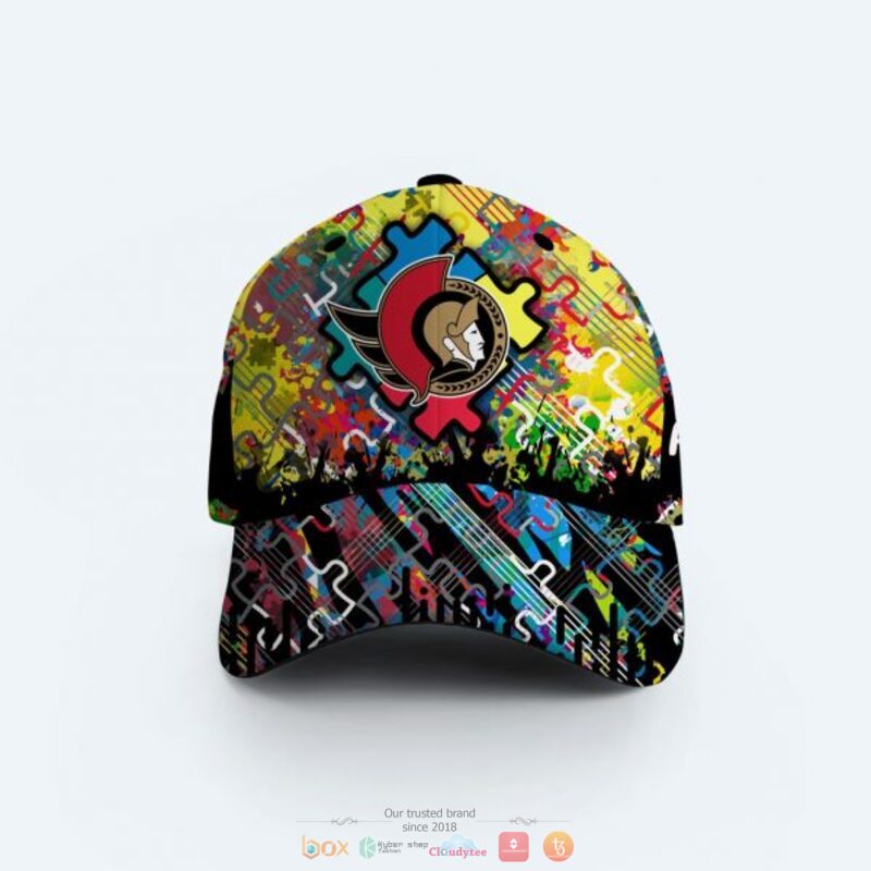 Personalized Ottawa Senators Autism Awareness Concept Cap