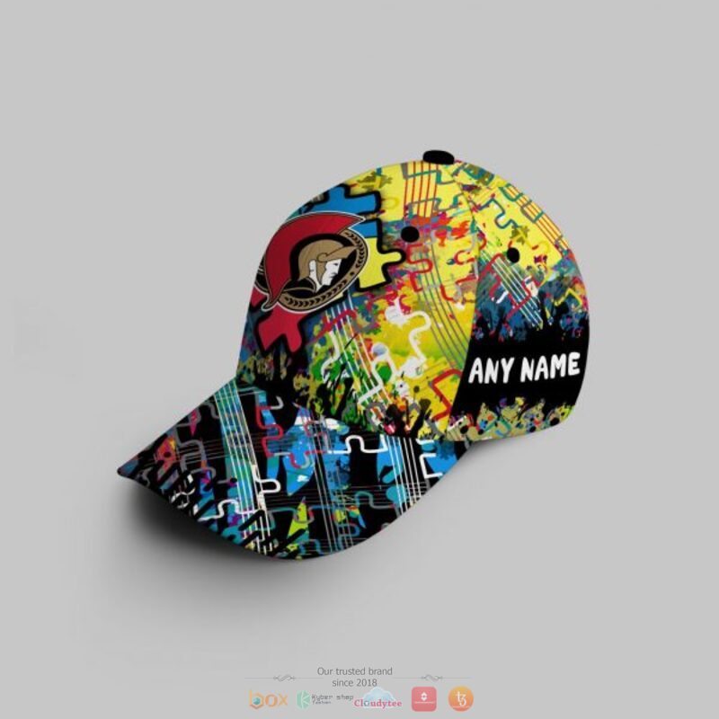 Personalized Ottawa Senators Autism Awareness Concept Cap 3 Personalized Ottawa Senators Autism Awareness Concept Cap 1 2
