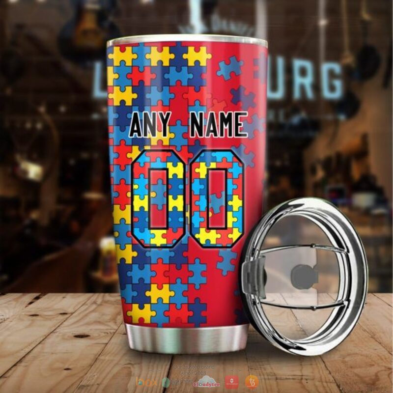 Personalized Ottawa Senators Autism Awareness Tumbler 2 Personalized Ottawa Senators Autism Awareness Tumbler 1