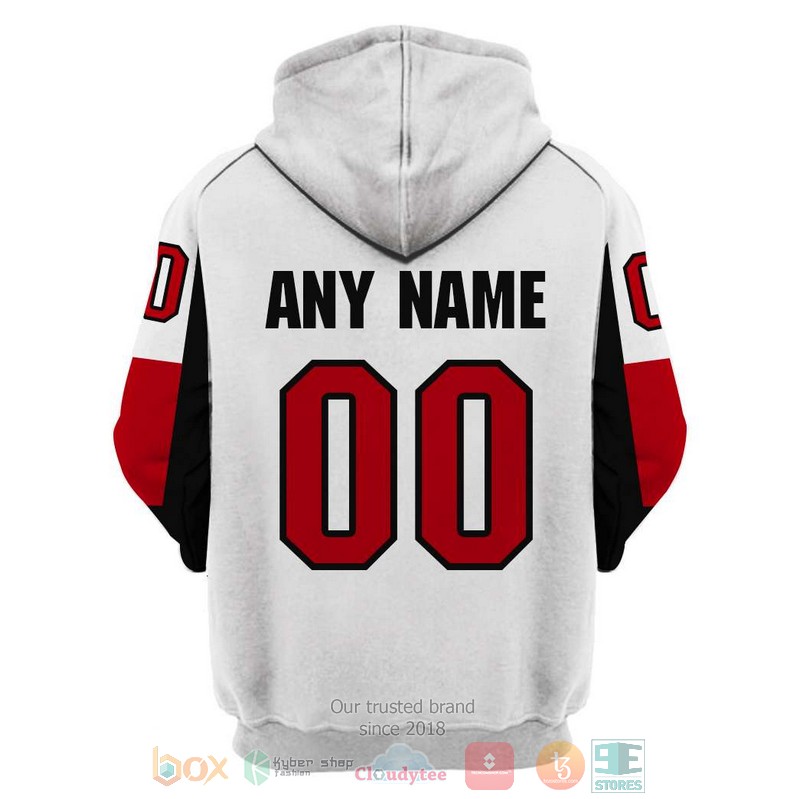 Personalized Ottawa Senators NHL white red custom 3D shirt hoodie 1 2 3