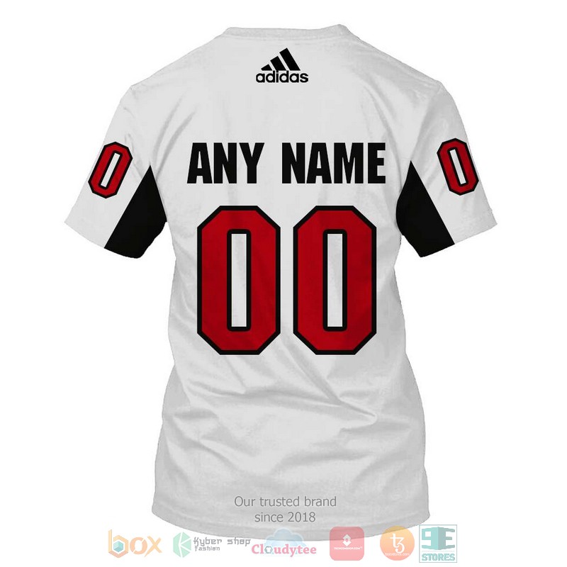 Personalized Ottawa Senators NHL white red custom 3D shirt hoodie 1 2 3 4 5 6 7