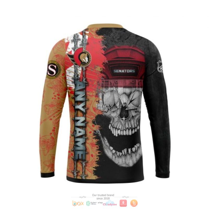 Personalized Ottawa Senators Skull Concept 3d shirt hoodie 1 2 3 4