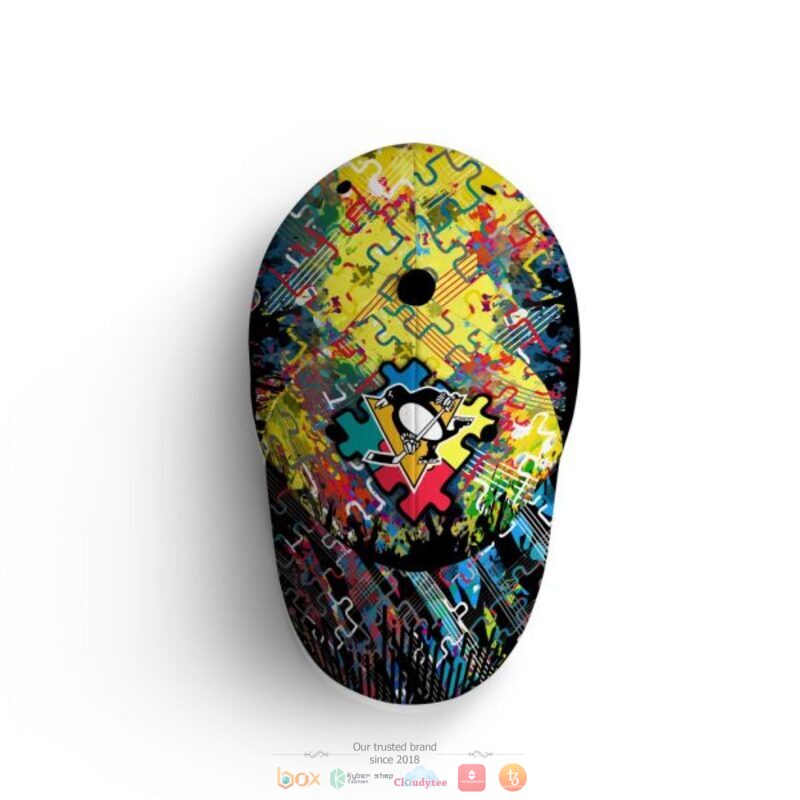 Personalized Pittsburgh Penguins Autism Awareness Concept Cap 4 Personalized Pittsburgh Penguins Autism Awareness Concept Cap 1 2 3
