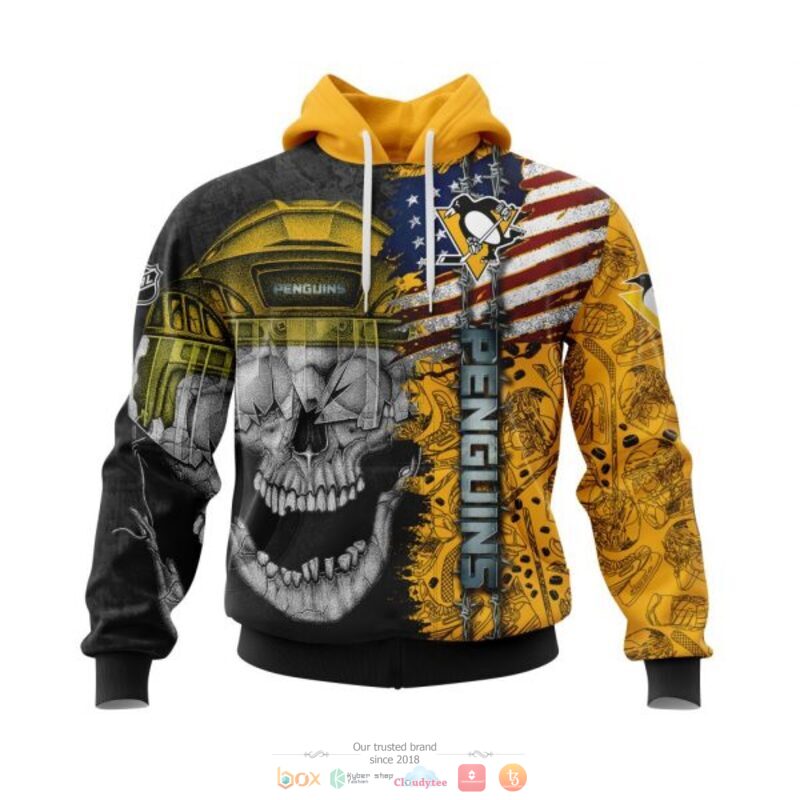 Personalized Pittsburgh Penguins Skull Concept 3d shirt hoodie