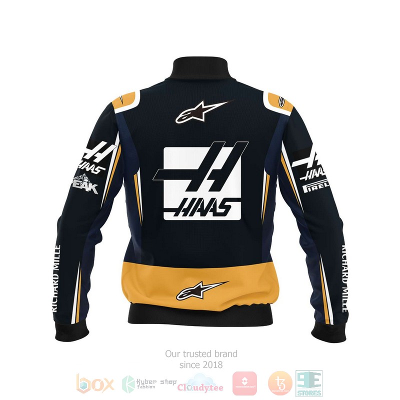 Personalized Rich Energy HAAS F1 Team custom 3D Bomber Jacket 2 Personalized Rich Energy HAAS F1 Team custom Bomber Jacket 1