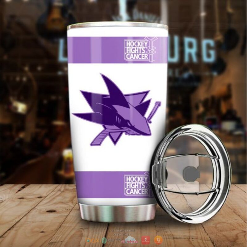 Personalized San Jose Sharks Fights Cancer Concept Tumbler