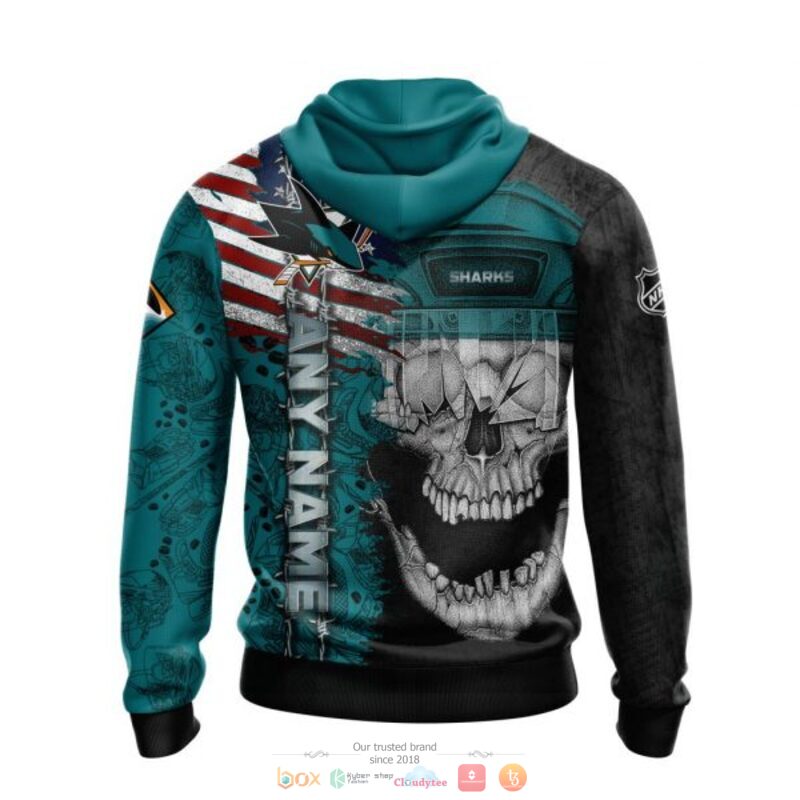 Personalized San Jose Sharks Skull Concept 3d shirt, hoodie 3 Personalized San Jose Sharks Skull Concept 3d shirt hoodie 1 2