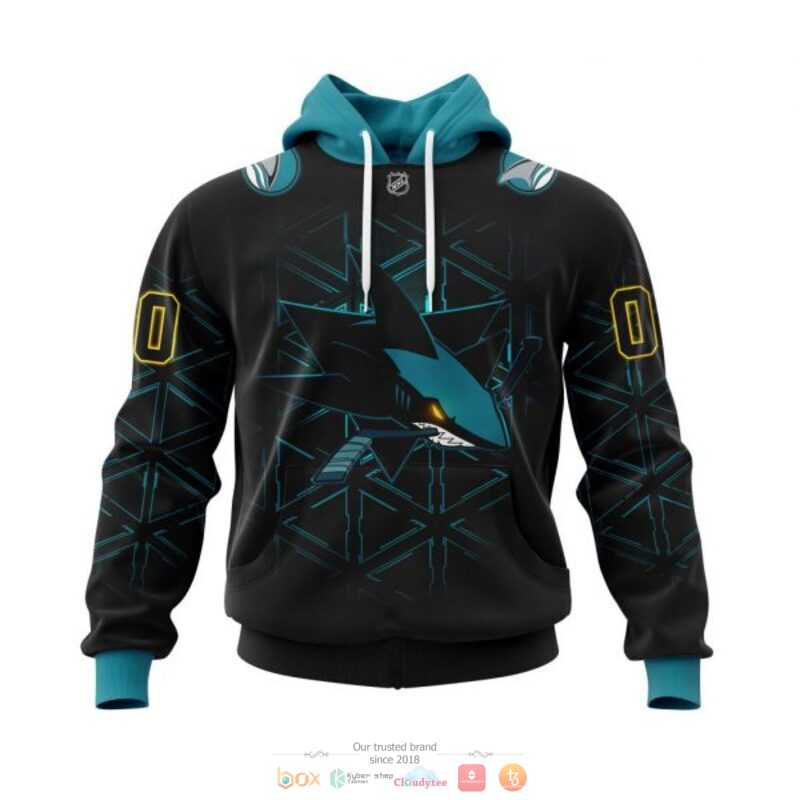 Personalized San Jose Sharks logo black NHL custom full print 3D shirt, hoodie 18 Personalized San Jose Sharks logo black NHL custom 3D shirt hoodie