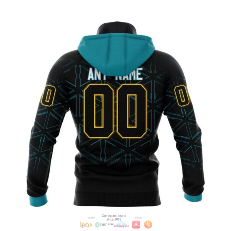 Personalized San Jose Sharks logo black NHL custom full print 3D shirt, hoodie 5 Personalized San Jose Sharks logo black NHL custom 3D shirt hoodie 1 2 3 4