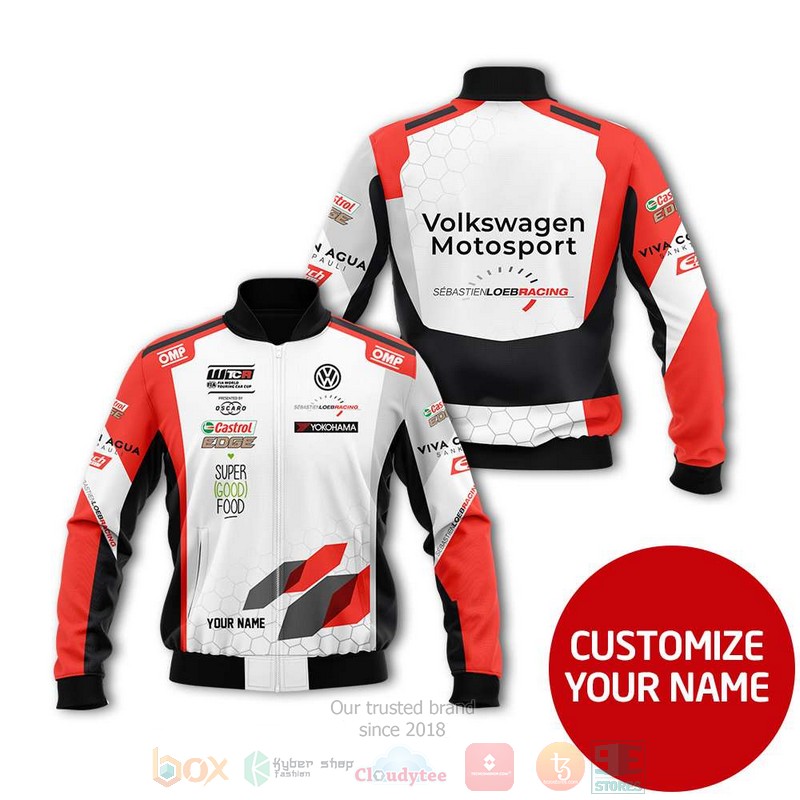 Personalized Sebastien Loeb Racing OMP custom Bomber Jacket