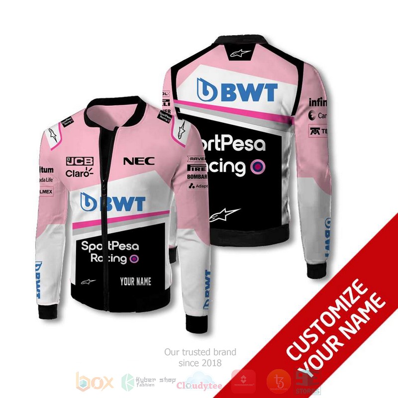 Personalized SportPesa Racing Point F1 Team custom Bomber Jacket