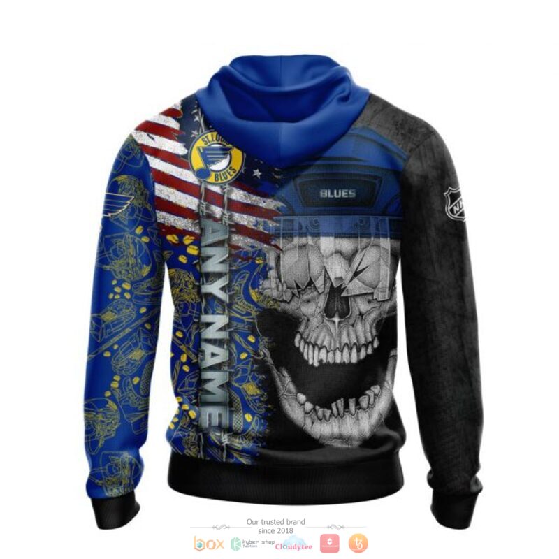 Personalized St. Louis Blues Skull Concept 3d shirt, hoodie 3 Personalized St Louis Blues Skull Concept 3d shirt hoodie 1 2