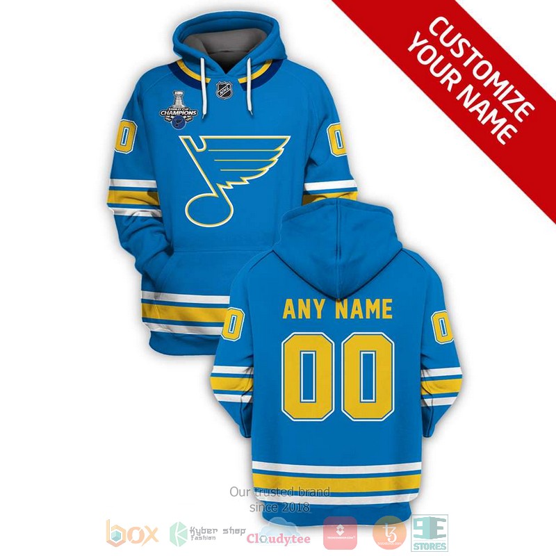 HOT St Louis Blues NHL Stanley Cup Champions Personalized custom blue 3D shirt, hoodie 17 Personalized St Louis Blues NHL Stanley Cup Champions custom blue 3D shirt hoodie