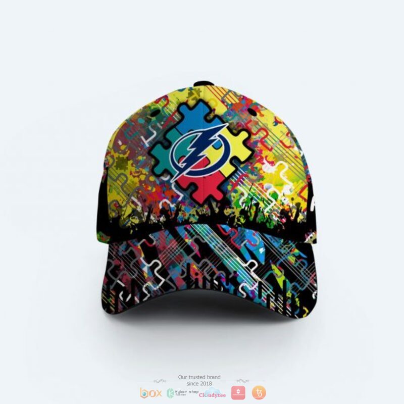 Personalized Tampa Bay Lightning Autism Awareness Concept Cap