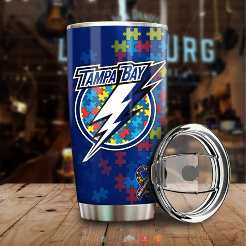 Personalized Tampa Bay Lightning Autism Awareness Tumbler 8 Personalized Tampa Bay Lightning Autism Awareness Tumbler