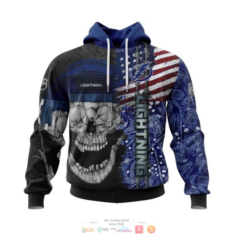Personalized Tampa Bay Lightning Skull Concept 3d shirt hoodie