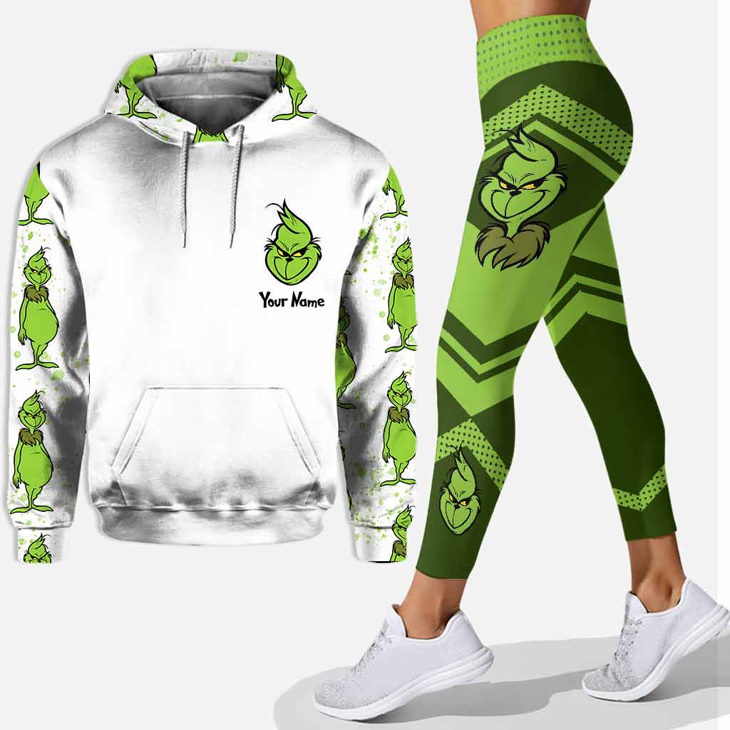 Personalized The Grinch Rock Paper Scissors I Win hoodie legging