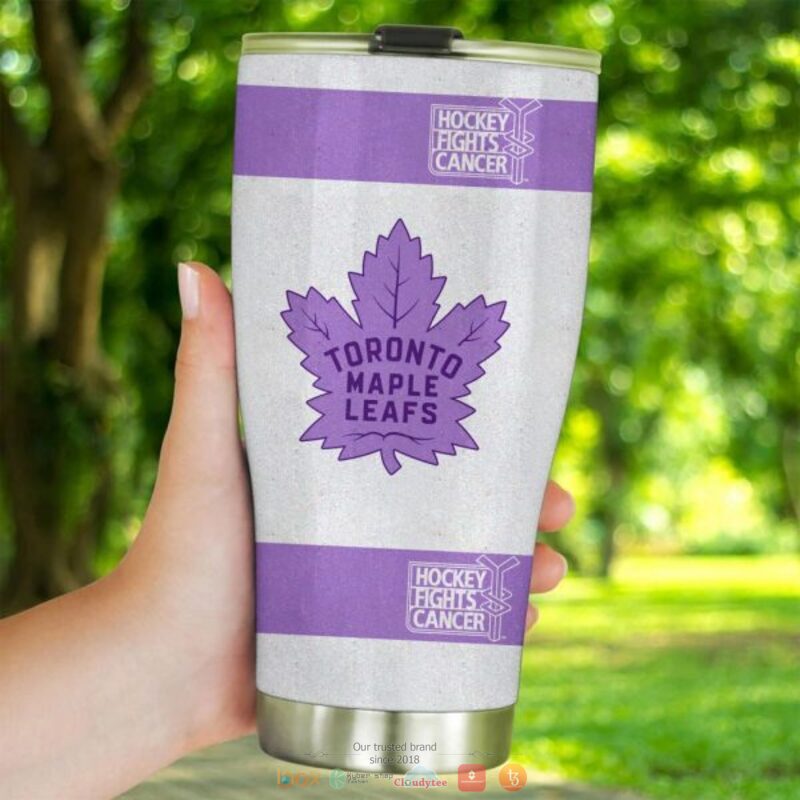 Personalized Toronto Maple Leafs Fights Cancer Concept Tumbler 3 Personalized Toronto Maple Leafs Fights Cancer Concept Tumbler 1 2