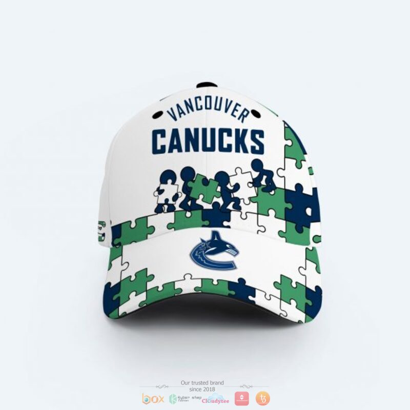 Personalized Vancouver Canucks Autism Awareness Cap
