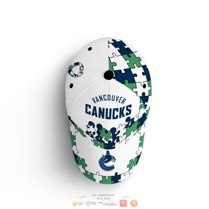 Personalized Vancouver Canucks Autism Awareness Cap 4 Personalized Vancouver Canucks Autism Awareness Cap 1 2 3