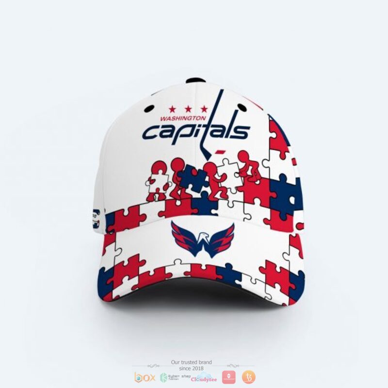 Personalized Washington Capitals Autism Awareness Cap