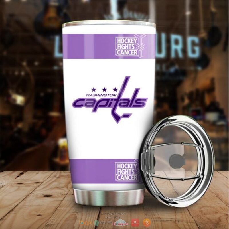 Personalized Washington Capitals Fights Cancer Concept Tumbler