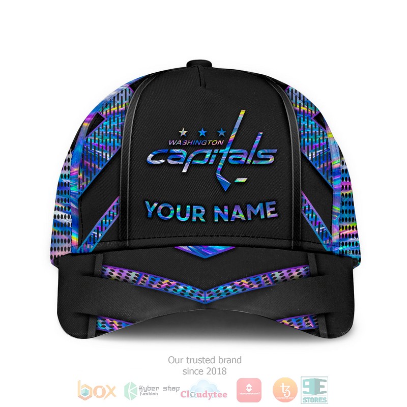 Washington cap hatitals NHL custom Personalized black cap hat 5 Personalized Washington Capitals NHL custom black cap