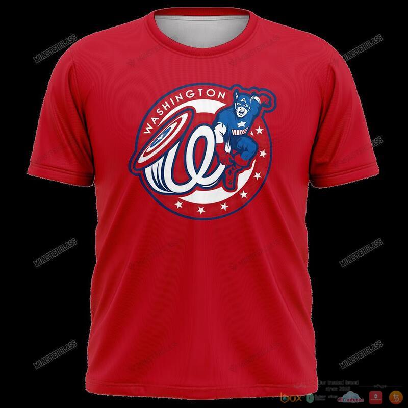 Personalized Washington Captain Americas Custom jersey Shirt, Hoodie 2 Personalized Washington Captain Americas Custom 3d Shirt Hoodie 1