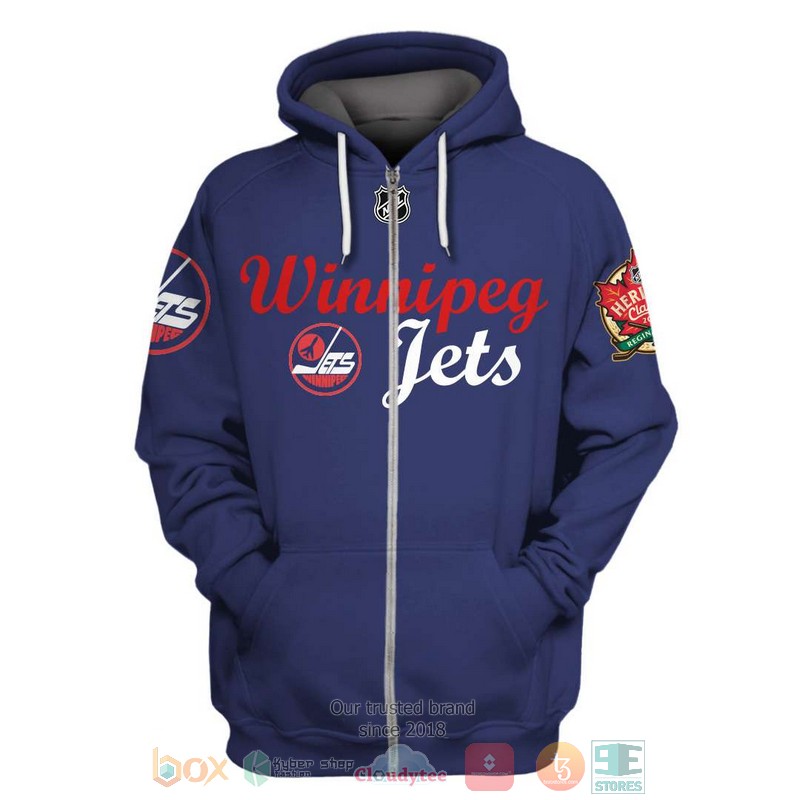 HOT Winnipeg Jets NHL blue Personalized custom 3D shirt, hoodie 2 Personalized Winnipeg Jets NHL blue custom 3D shirt hoodie 1