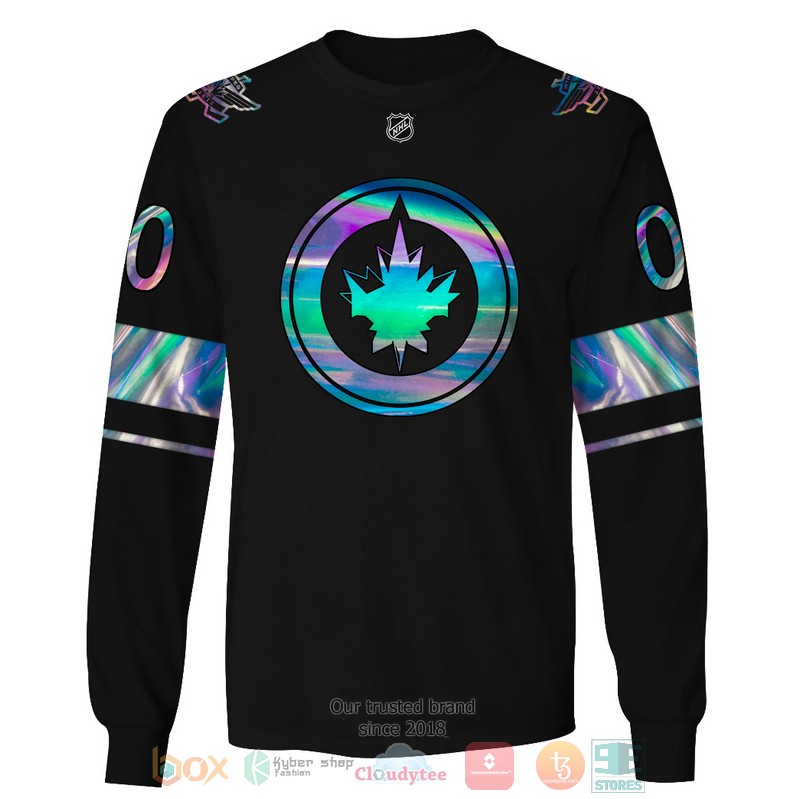 Personalized Winnipeg Jets NHL custom black 3D shirt hoodie 1 2 3 4