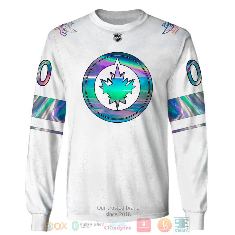 Personalized Winnipeg Jets NHL custom white 3D shirt hoodie 1 2 3 4