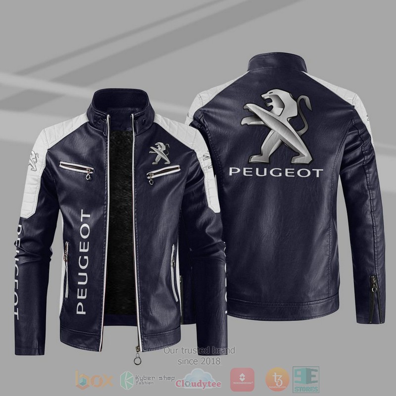 Peugeot Company Block Leather Jacket 3 Peugeot Block Leather Jacket 1 2