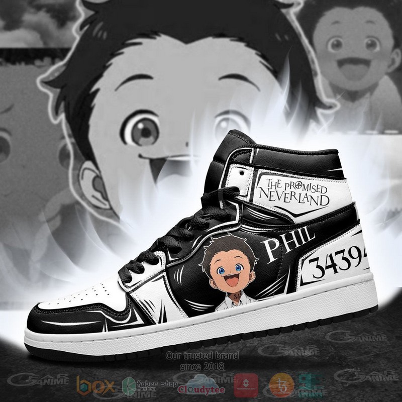 Phil The Promised Neverland Anime Air Jordan high top shoes 1 2