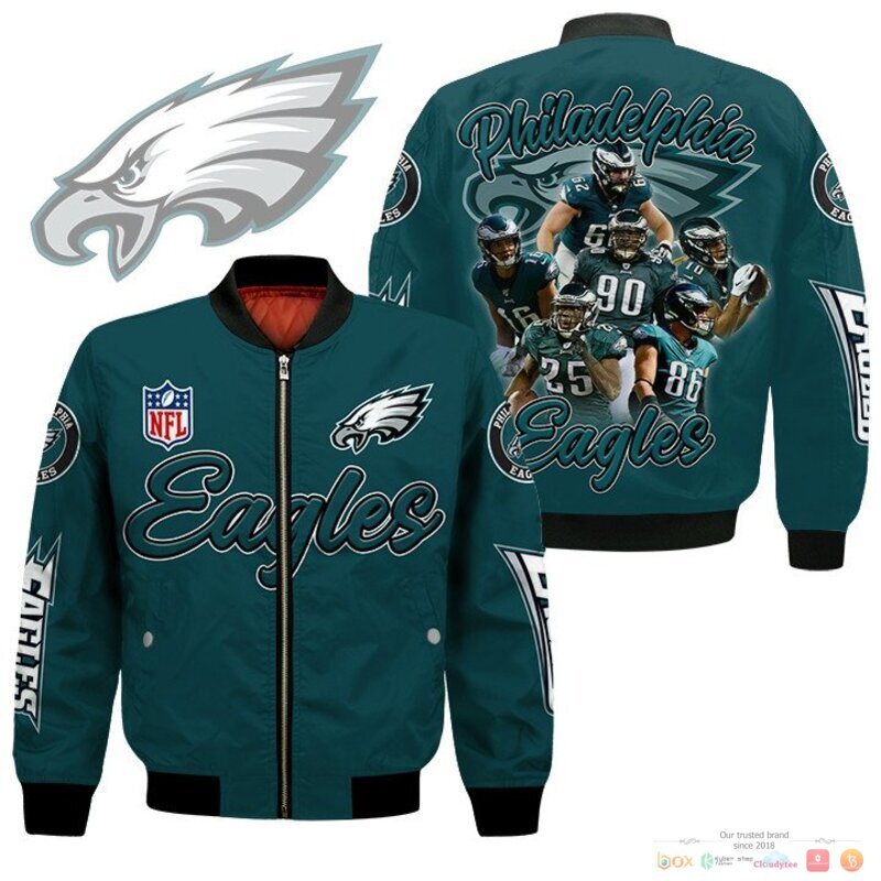 Philadelphia Eagles players NFL Bomber Jacket
