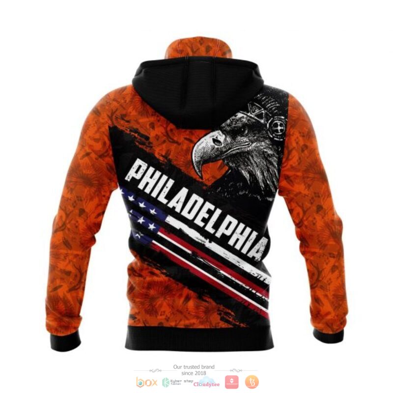 Philadelphia Flyers NHL Eagle American flag full print 3D shirt, hoodie 5 Philadelphia Flyers NHL Eagle American flag 3D shirt hoodie 1 2 3 4