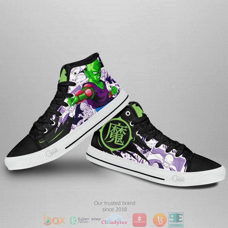 Piccolo Dragon Ball High Top Canvas Shoes 3 Piccolo Dragon Ball High Top Canvas Shoes 1 2