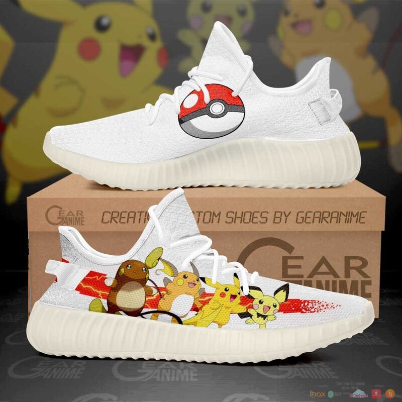 Pikachu Evolution Pokemon Anime yeezy sneaker