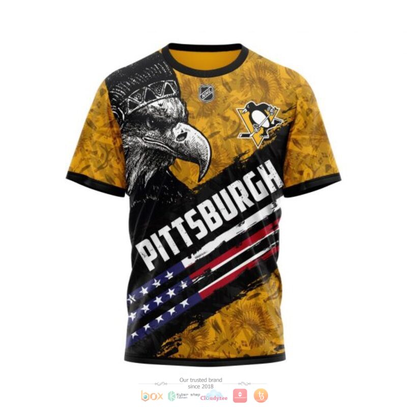 Pittsburgh Penguins NHL Eagle American flag full print 3D shirt, hoodie 8 Pittsburgh Penguins NHL Eagle American flag 3D shirt hoodie 1 2 3 4 5 6 7