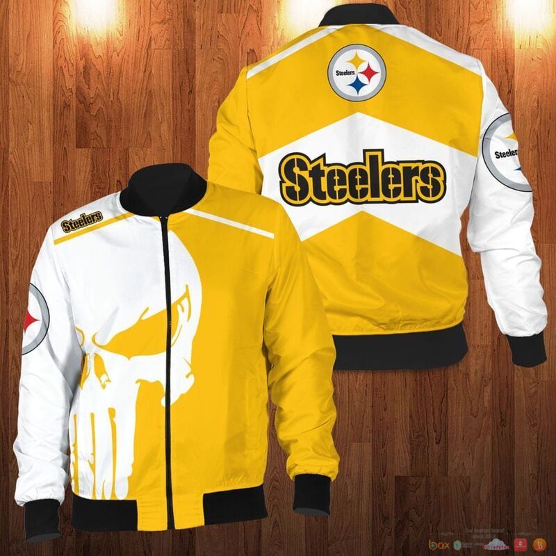 Pittsburgh Steelers punisher skull Bomber Jacket