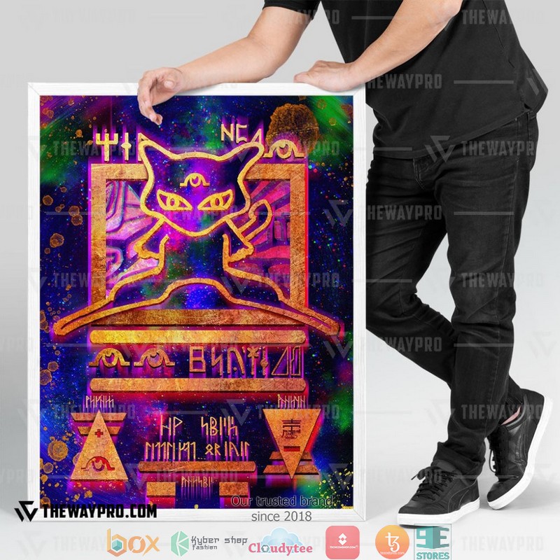 Pokemon Ancient Mew Purple Canvas