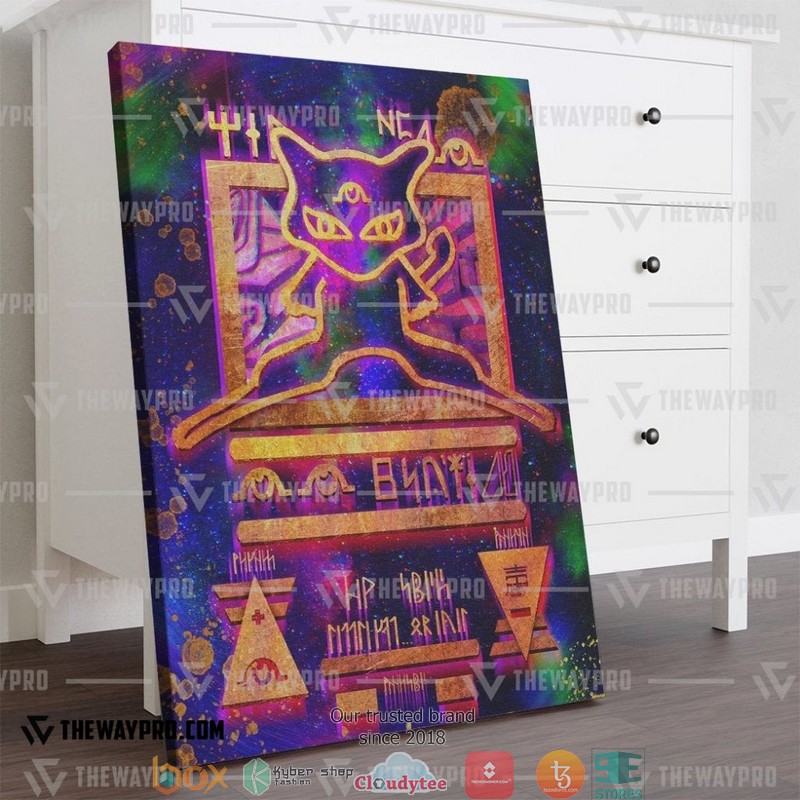 Pokemon Ancient Mew Purple Canvas 1