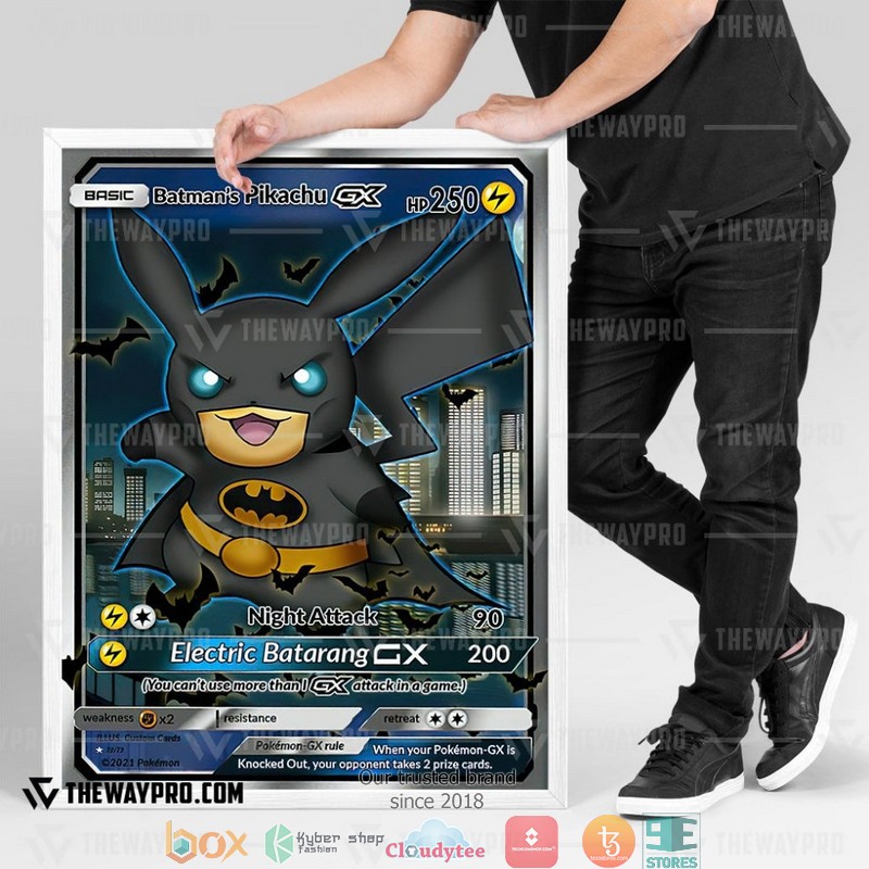 Pokemon Batmans Pikachu Canvas