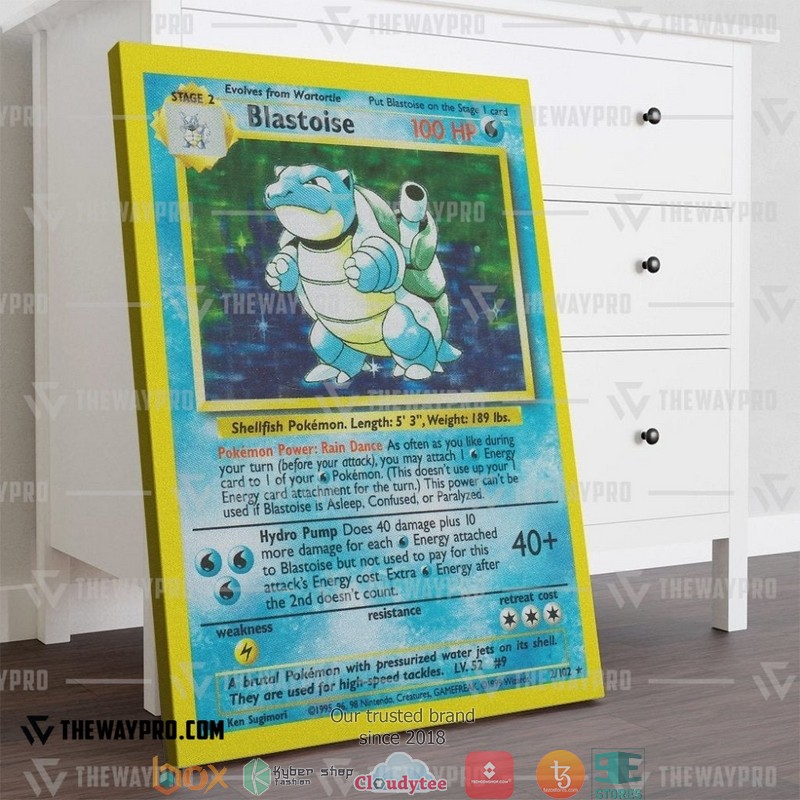 Pokemon Blastoise Canvas 1
