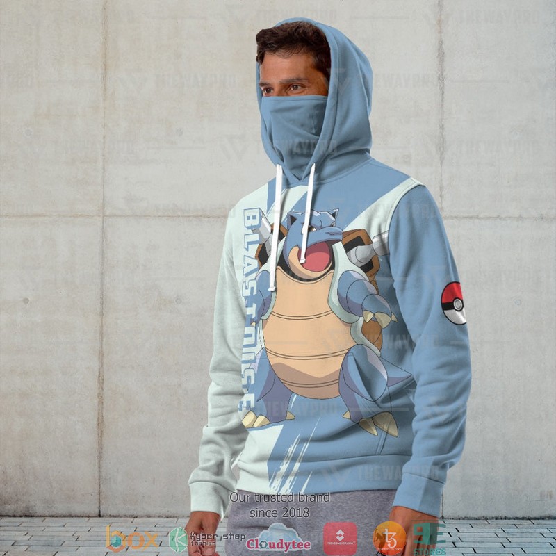 Pokemon Blastoise Snood Mask Hoodie 4 Pokemon Blastoise Snood Mask Hoodie 1 2 3